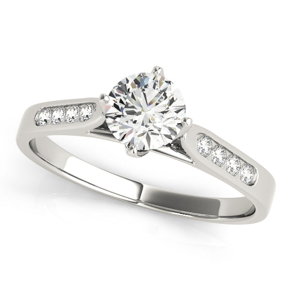 Engagement Rings Single Row Channel Set