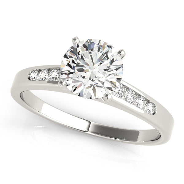 Engagement Rings Single Row Channel Set