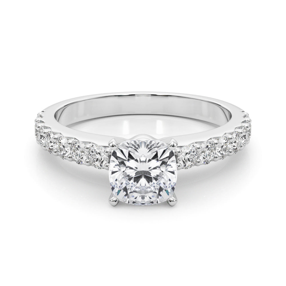 Engagement Rings Single Row Prong Set