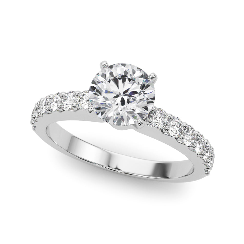 Engagement Rings Single Row Prong Set