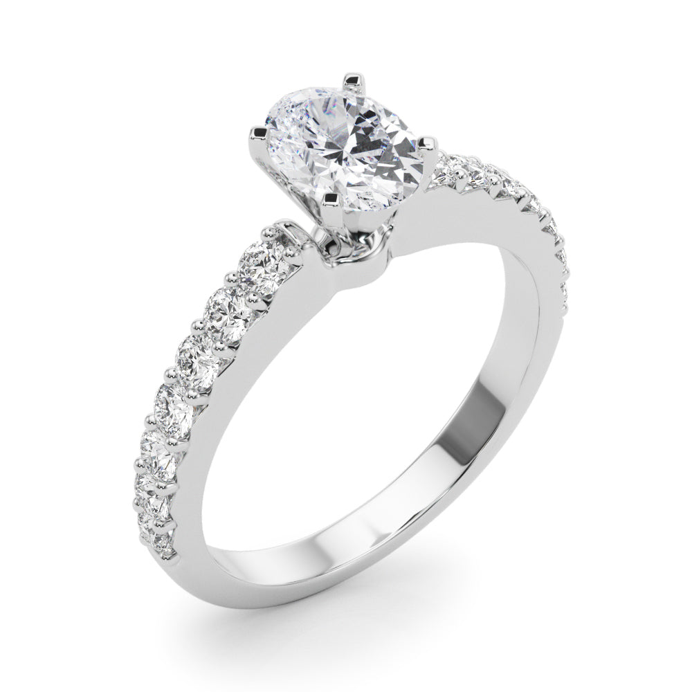 Engagement Rings Single Row Prong Set