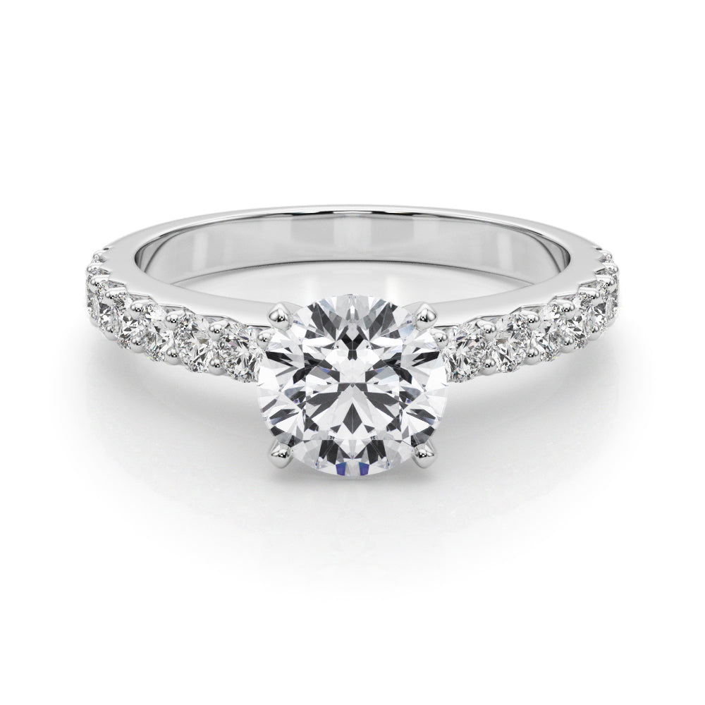 Engagement Rings Single Row Prong Set