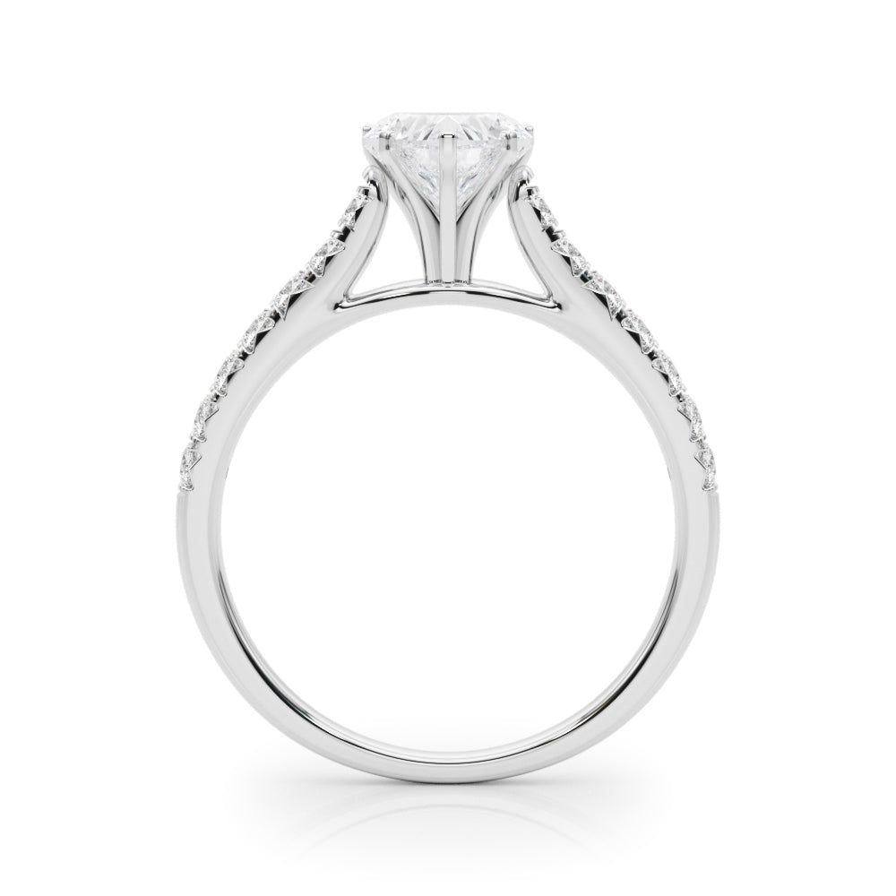 Engagement Rings Single Row Prong Set