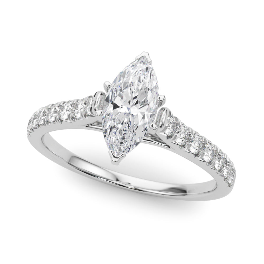 Engagement Rings Single Row Prong Set