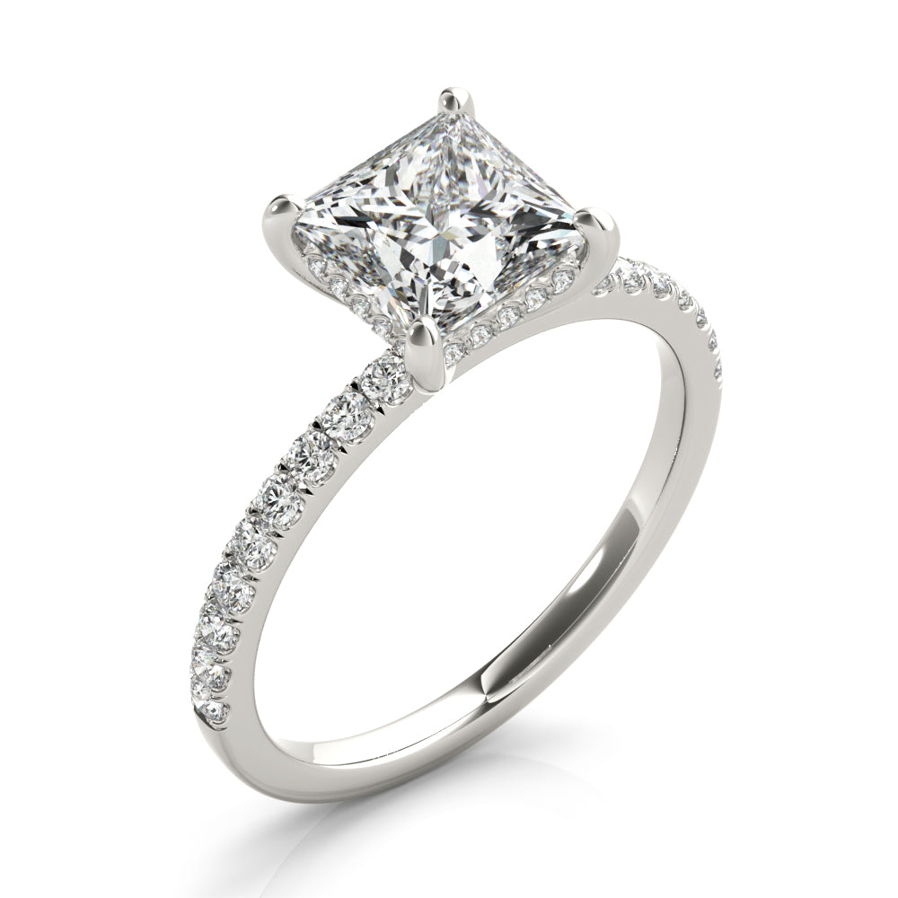 Single Row Princess Cut Center
